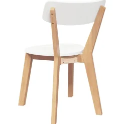 vidaXL Sillas-Sillas de comedor 2 unidades madera maciza de caucho