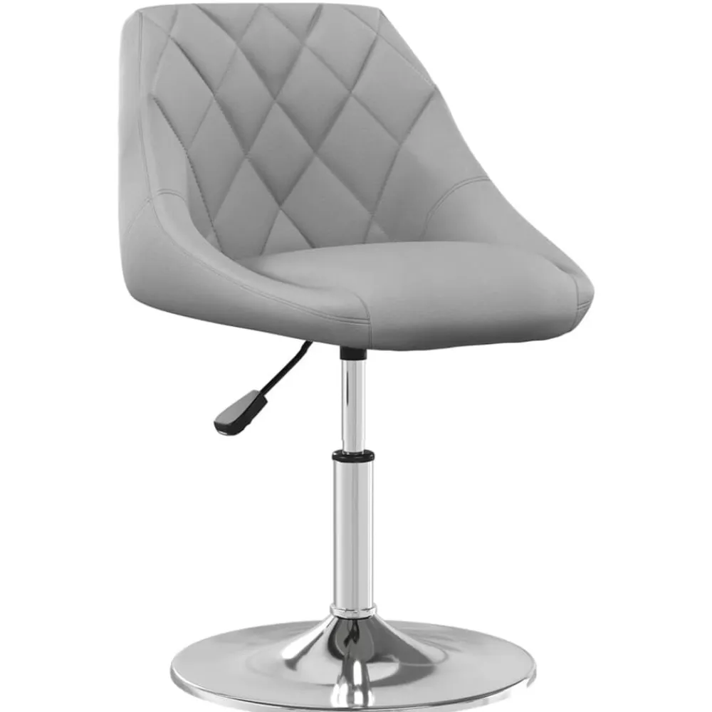 vidaXL Sillas de comedor giratorias 2 uds de terciopelo Gris claro Best