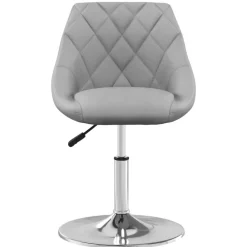 vidaXL Sillas de comedor giratorias 2 uds de terciopelo Gris claro Best