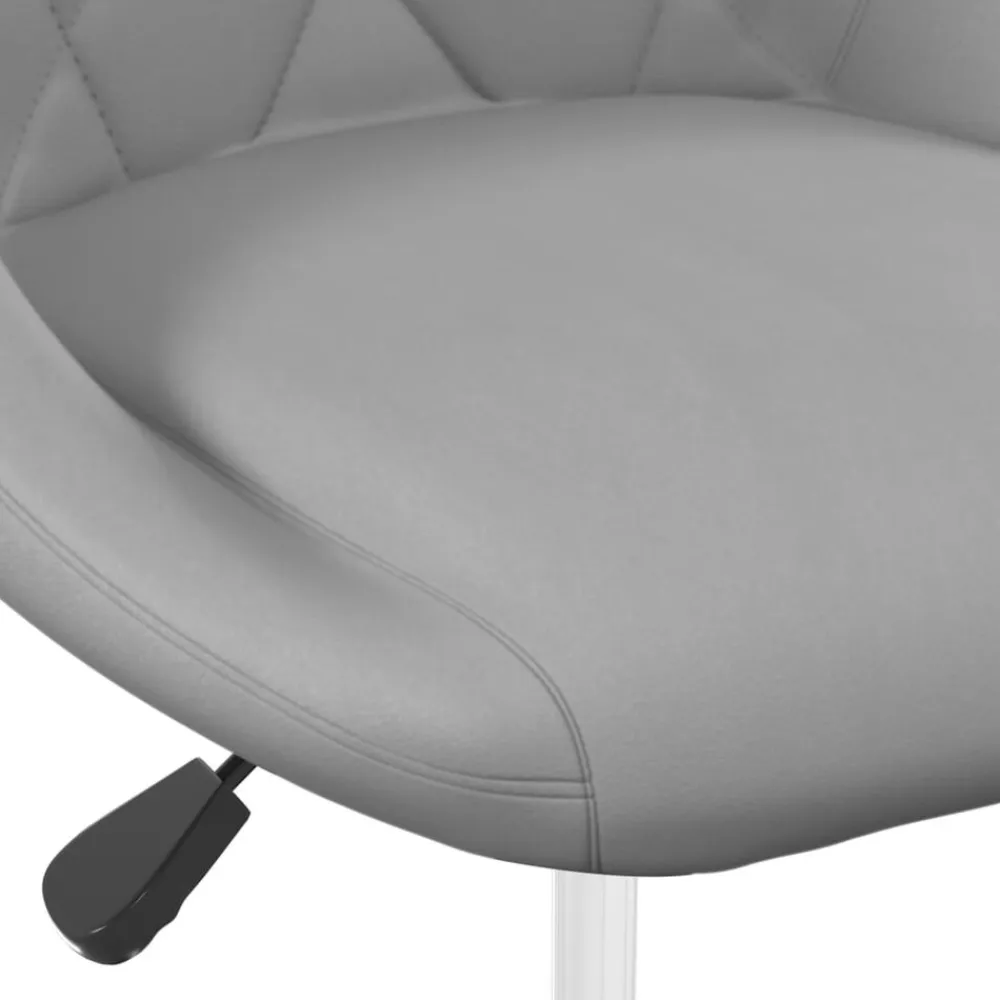 vidaXL Sillas de comedor giratorias 2 uds de terciopelo Gris claro Best