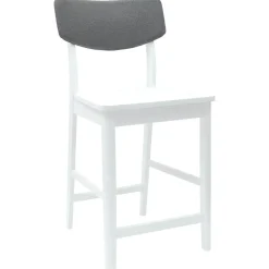 vidaXL Sillas de comedor 2 pcs 48 x 49 x 95 cm Madera de Caucho Sólido White Discount