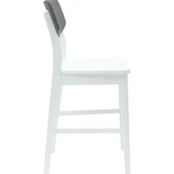 vidaXL Sillas de comedor 2 pcs 48 x 49 x 95 cm Madera de Caucho Sólido White Discount