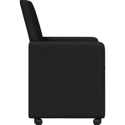 vidaXL Sillas-Sillas de Comedor con Ruedas 2 pcs 57 x 66 x 94 cm tela
