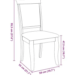 vidaXL Sillas-Sillas de comedor con cojines 2uds madera maciza blanco caucho