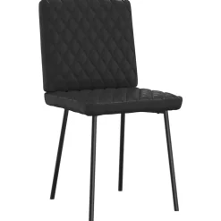 vidaXL Sillas-Sillas de comedor 4 unidades cuero sintético