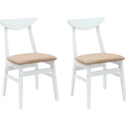 vidaXL Sillas de comedor 2 pcs 42 x 47.5 x 81 cm y marr&oacute;n Sale