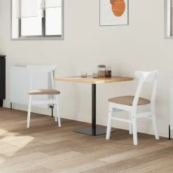 vidaXL Sillas de comedor 2 pcs 42 x 47.5 x 81 cm y marr&oacute;n Sale