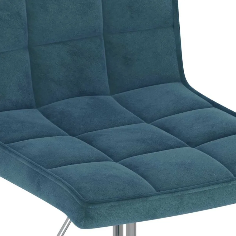 vidaXL Sillas-Sillas de comedor giratorias 2 uds terciopelo