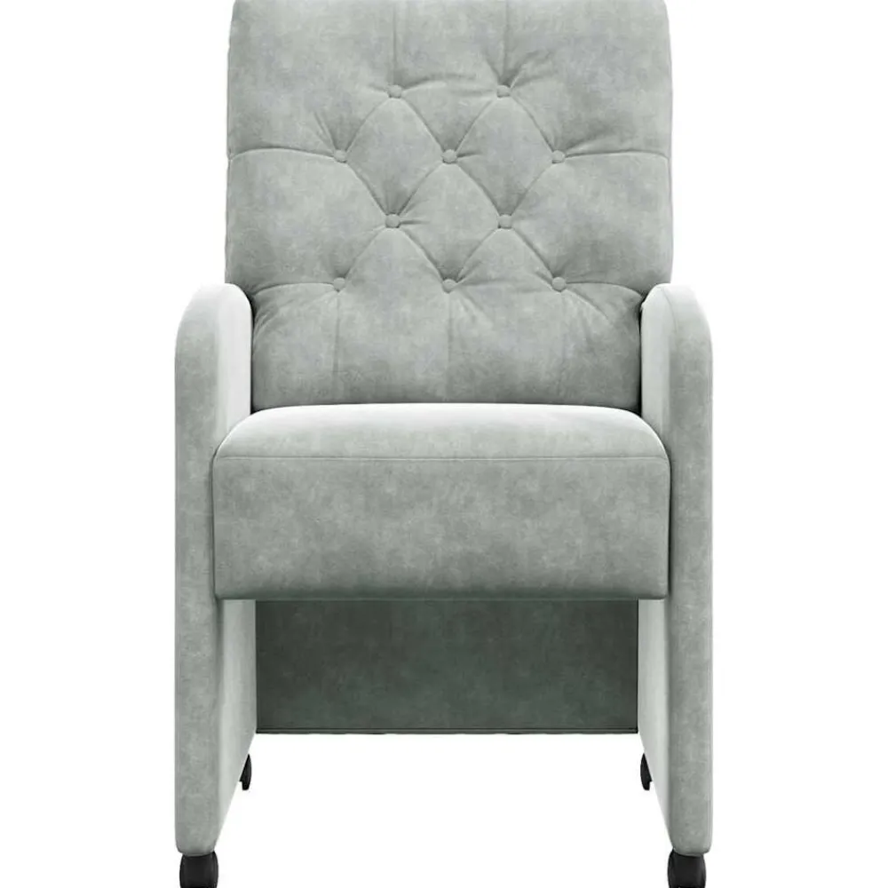 vidaXL Sillas-Sillas de Comedor con Ruedas 2 pcs 58 x 67 x 97 cm