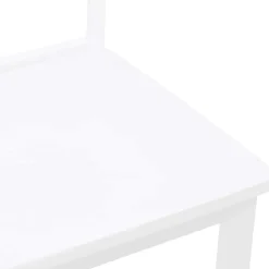 vidaXL Sillas de comedor 2 unidades madera maciza de caucho Blanco Clearance