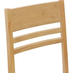 vidaXL Sillas de comedor 2 pcs Natural 43 x 54 x 89 cm Natural y Hot