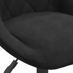 vidaXL Sillas-Sillas de comedor giratorias 2 uds terciopelo