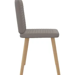 vidaXL Sillas de comedor 4 unidades tela taupe Taupé Online