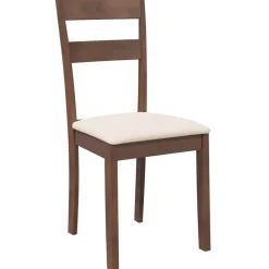 vidaXL Sillas-Sillas de comedor con cojines 2 uds madera maciza marrón caucho