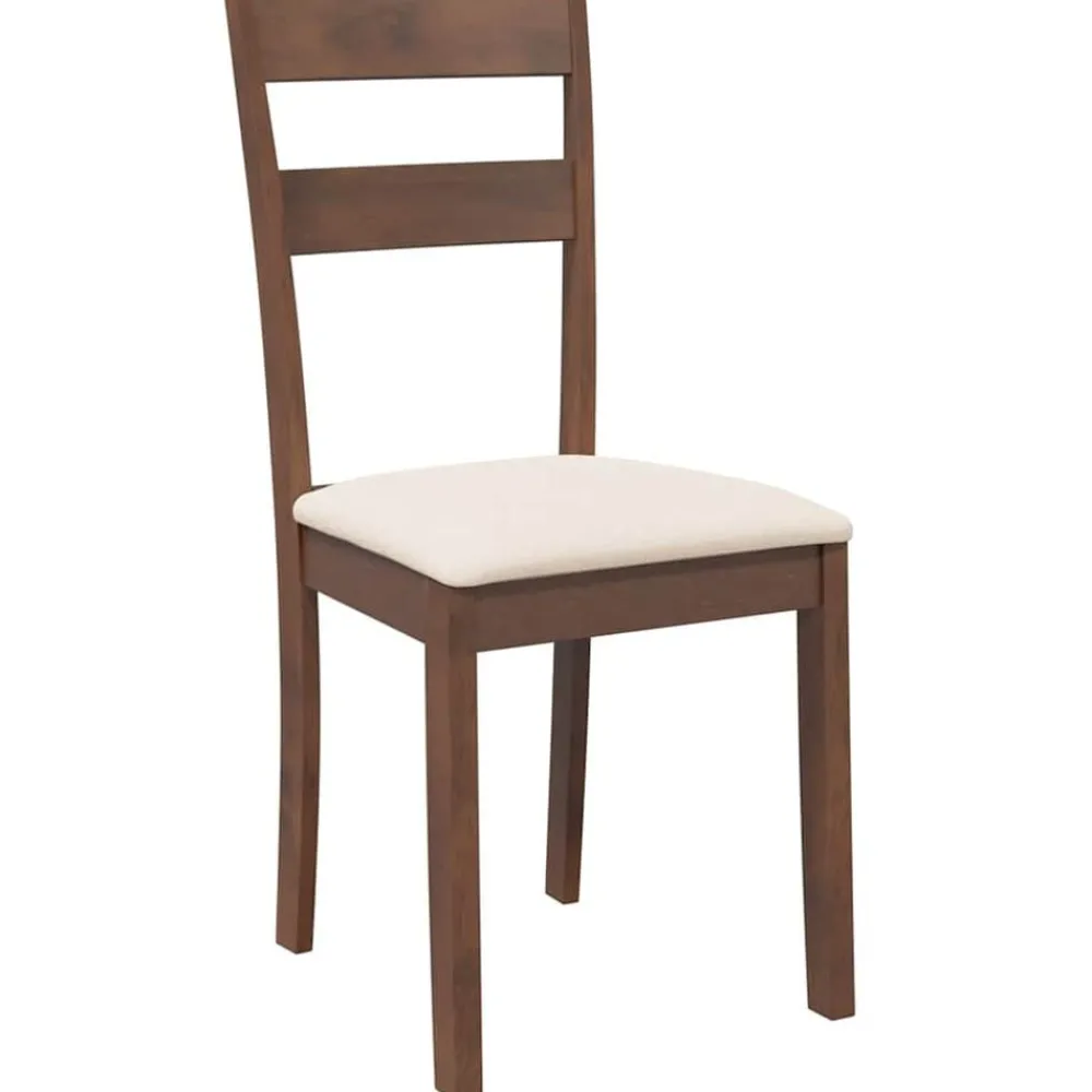 vidaXL Sillas-Sillas de comedor con cojines 2 uds madera maciza marrón caucho