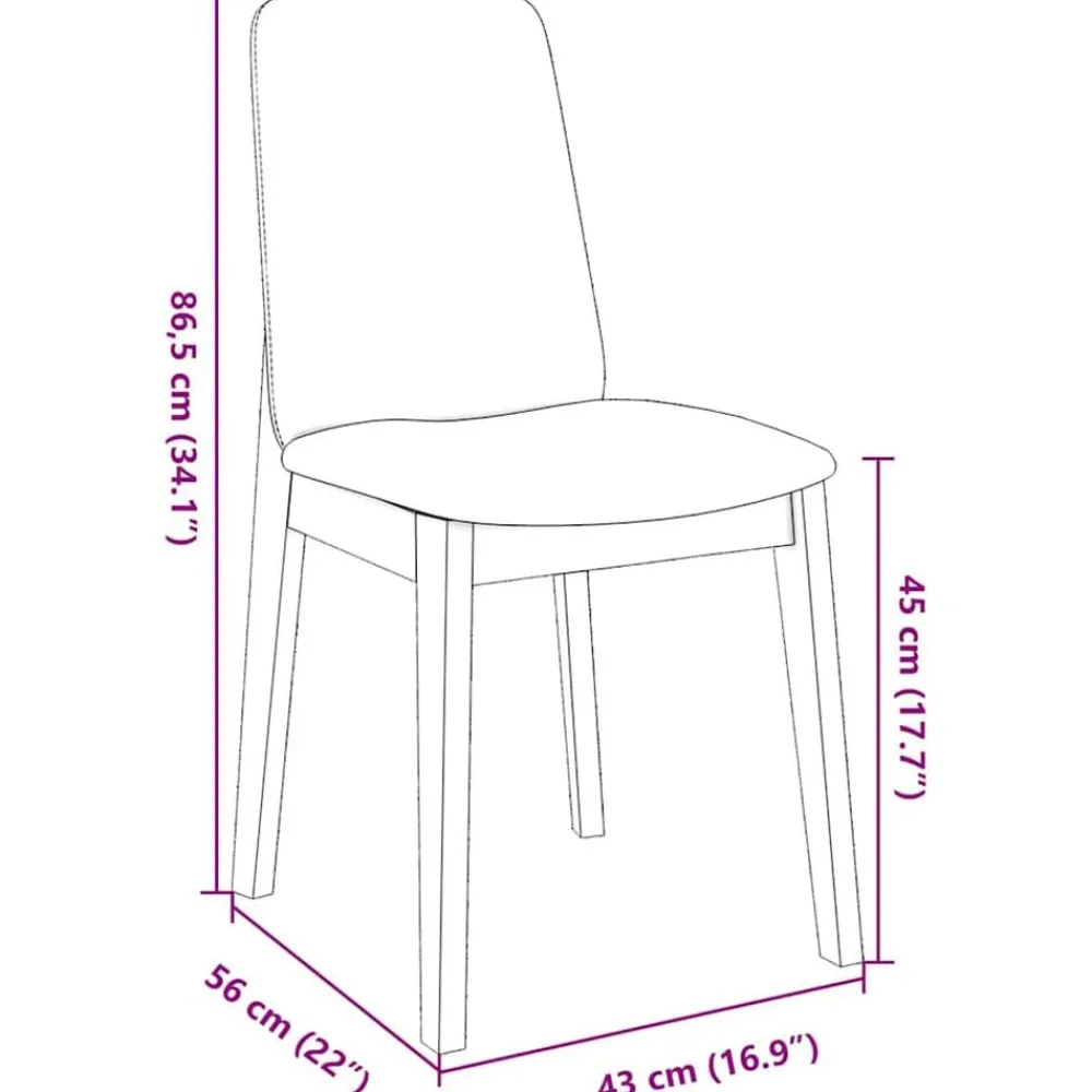 vidaXL Sillas de comedor con cojines 2uds madera maciza blanco caucho Blanco y marrón Best