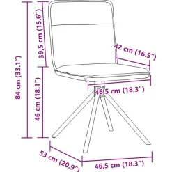 vidaXL Sillas de comedor 4 unidades tela Azul Online