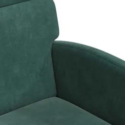 vidaXL Sillas de Comedor con Ruedas 2 pcs 58 x 65 x 98 cm Verde oscuro Clearance