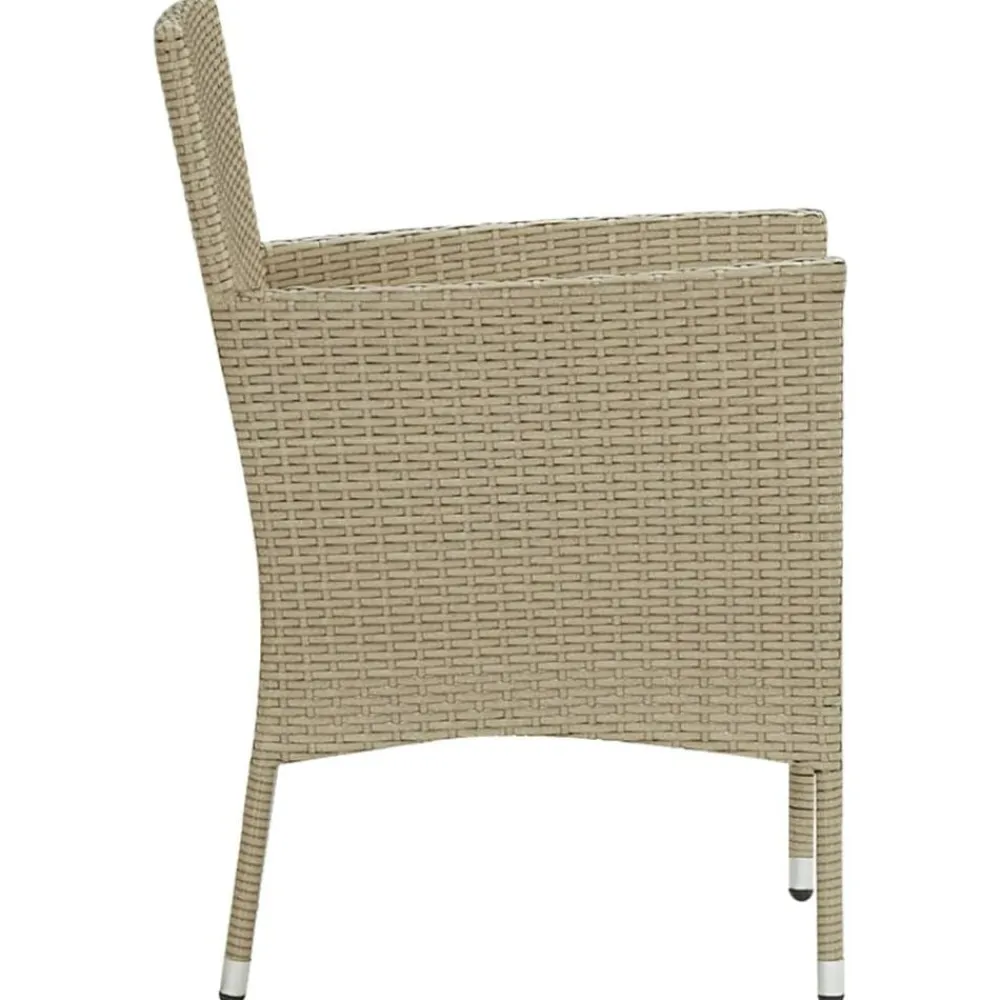 vidaXL Muebles De Jardín-Sillas de jardín 4 unidades ratán sintético