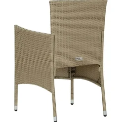 vidaXL Muebles De Jardín-Sillas de jardín 4 unidades ratán sintético