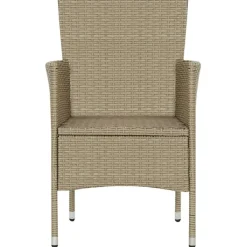 vidaXL Muebles De Jardín-Sillas de jardín 4 unidades ratán sintético