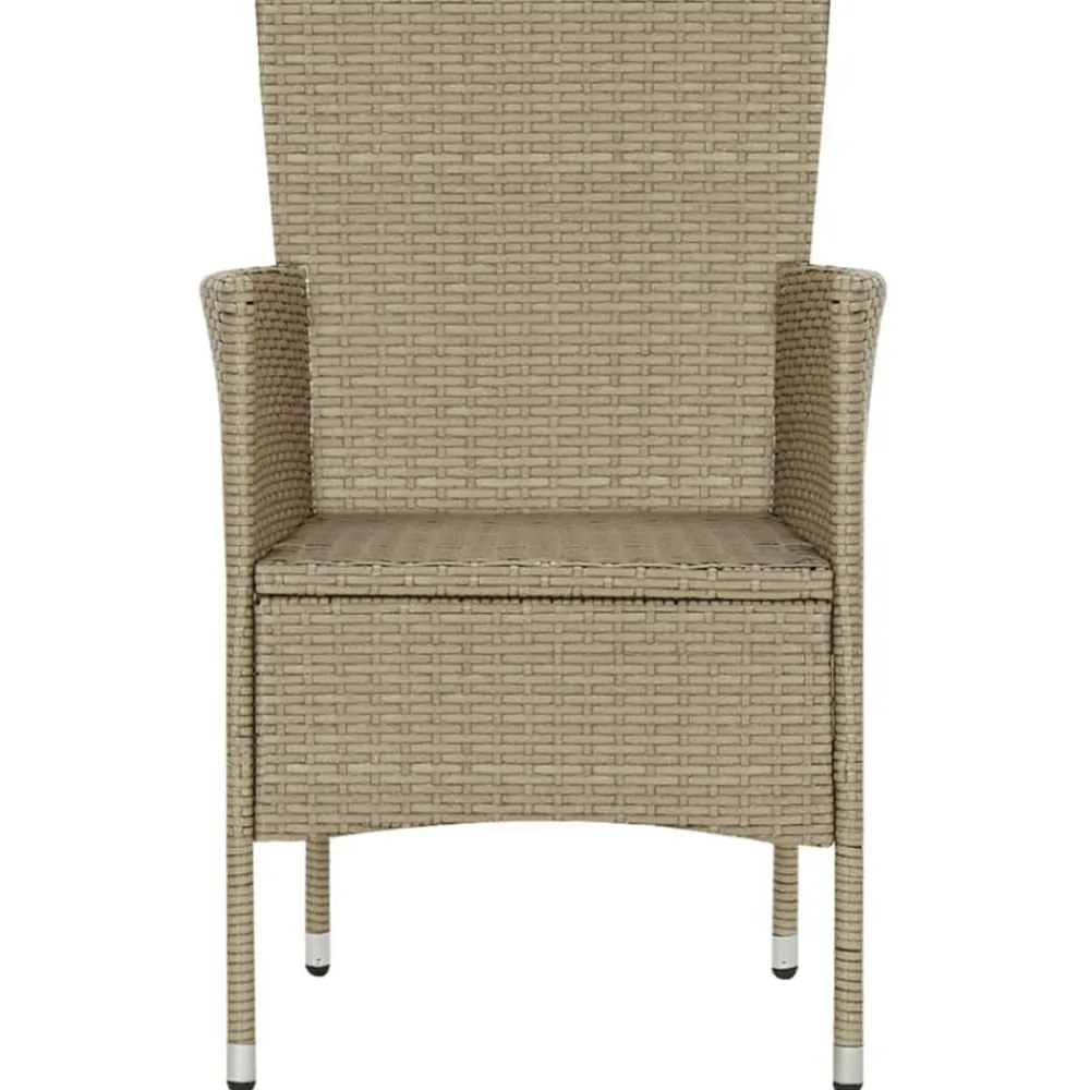 vidaXL Muebles De Jardín-Sillas de jardín 4 unidades ratán sintético