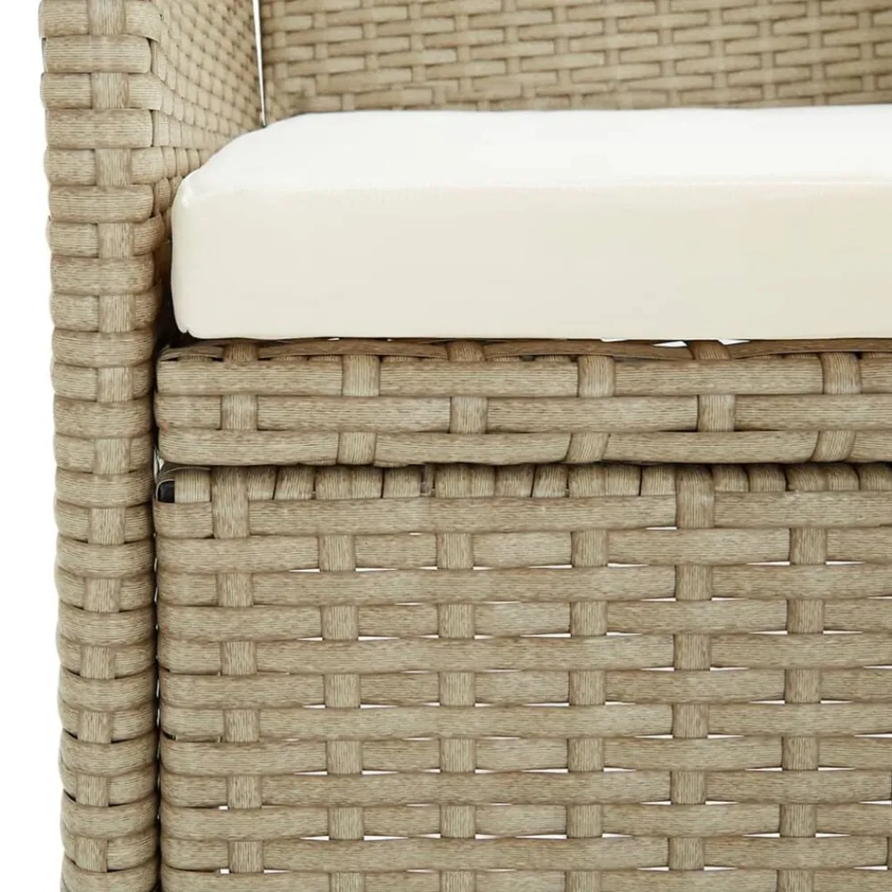 vidaXL Muebles De Jardín-Sillas de jardín 4 unidades ratán sintético