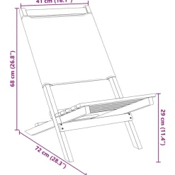 vidaXL Muebles De Jardín-Sillas de jardín 2 uds madera maciza acacia y tela blanco