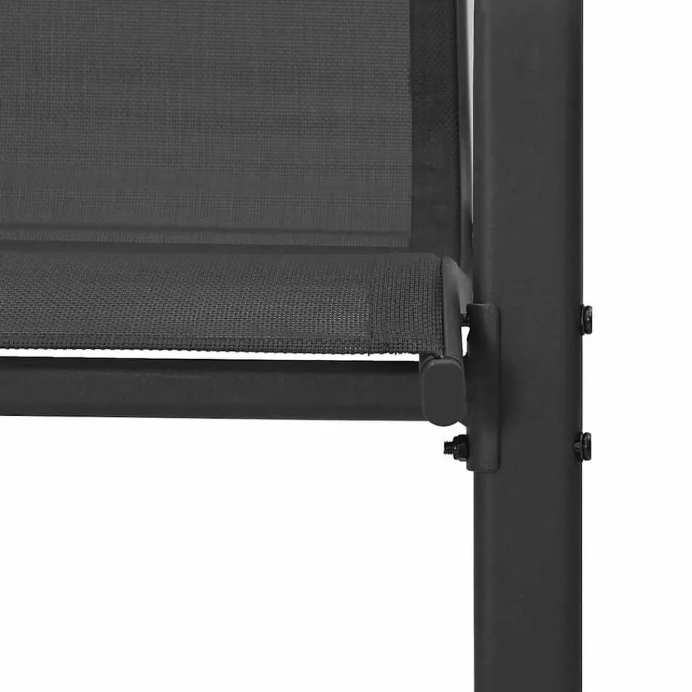 vidaXL Muebles De Jardín-Sillas de jardín apilables 2 unidades textilene