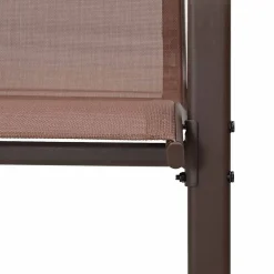 vidaXL Sillas de jardín apilables 2 unidades textilene marrón Marrón Best