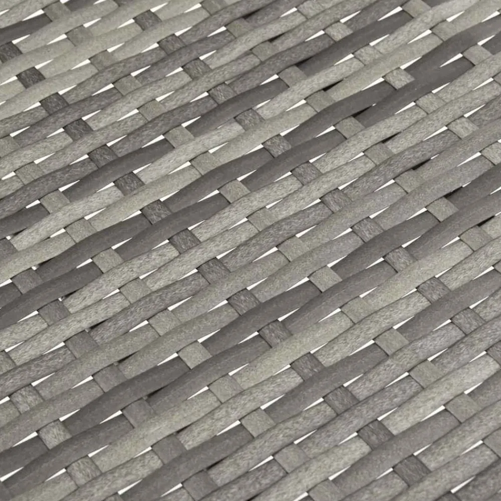 vidaXL Sillas de jardín apilables 2 unidades ratán sintético Gris Hot