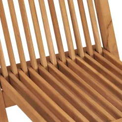 vidaXL Sillas de jardín plegables 2 unidades madera maciza de teca Outlet