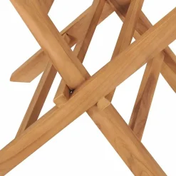 vidaXL Sillas de jardín plegables 2 unidades madera maciza de teca Outlet