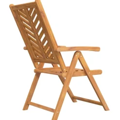 vidaXL Sillas de jardín reclinables 2 uds madera maciza acacia Discount