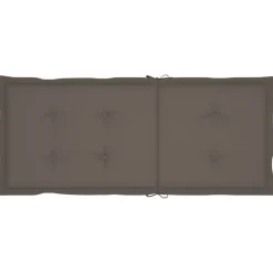 vidaXL Muebles De Jardín-Sillas de jardín reclinables 2 uds madera maciza acacia cojines