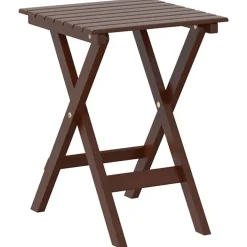 vidaXL Sillas mecedoras 2 uds mesa plegable madera maciza álamo marrón Marr&oacute;n Clearance