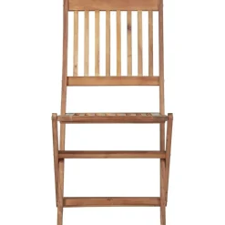 vidaXL Sillas plegables de jardín 2 unidades madera maciza de acacia New