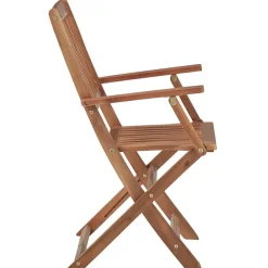 vidaXL Muebles De Jardín-Sillas plegables de jardín 2 unidades madera maciza de acacia