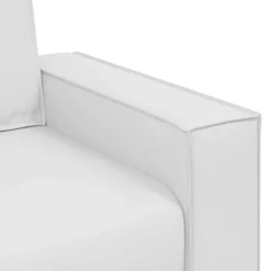 vidaXL Sillón 100 cm Cuero sintético White Clearance