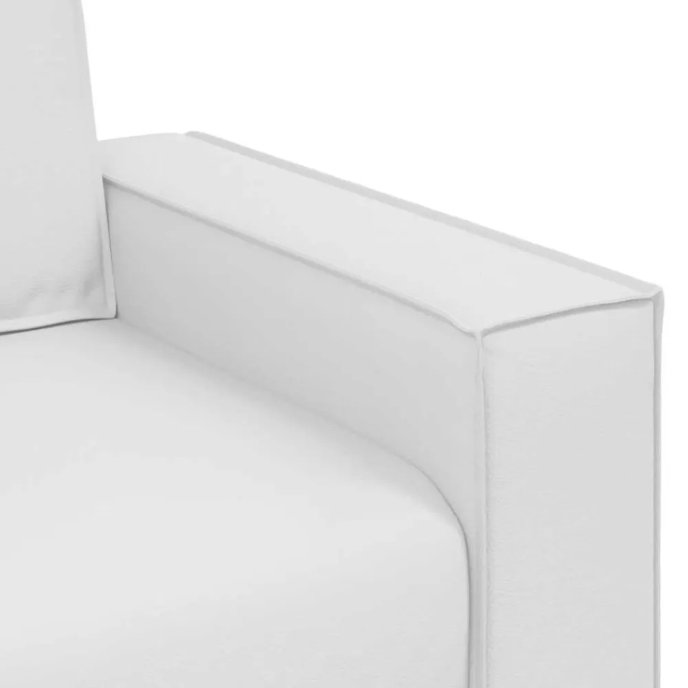 vidaXL Sillón 100 cm Cuero sintético White Clearance