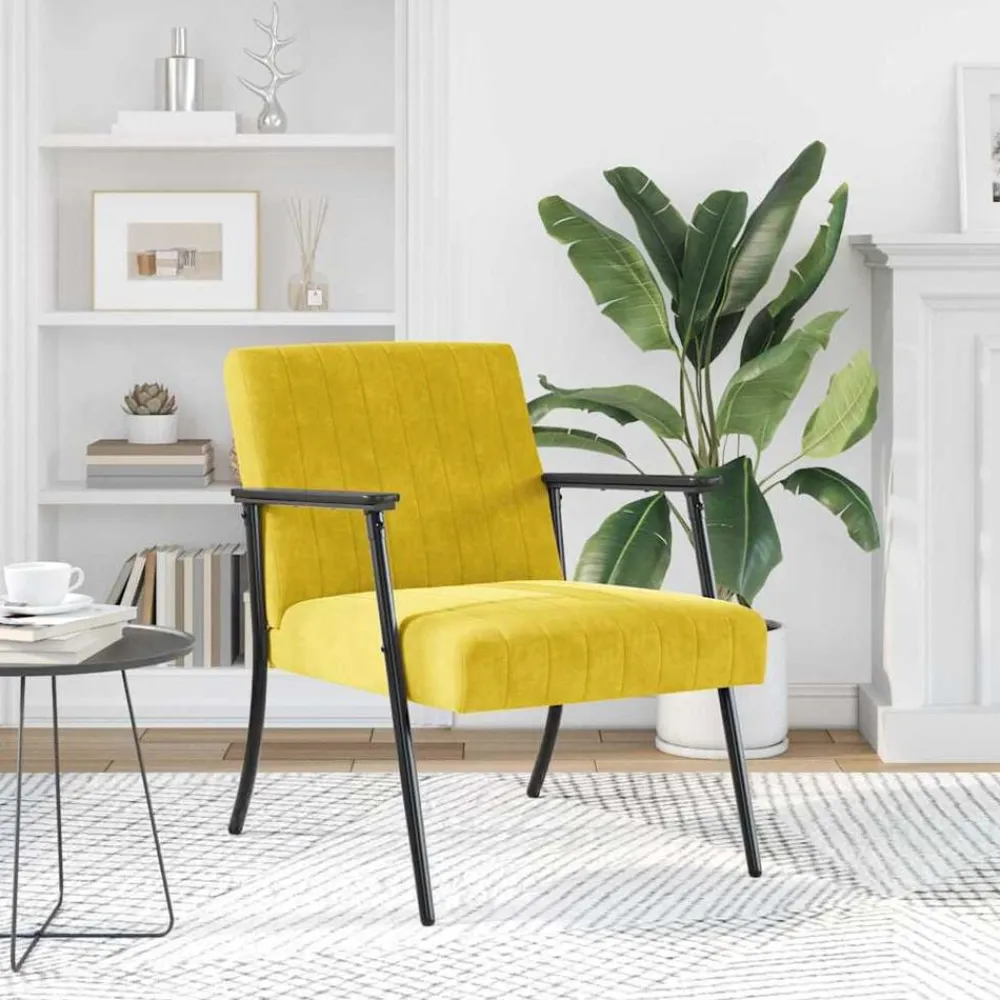 vidaXL Sillas-sillón 59 x 75 x 78 cm Terciopelo