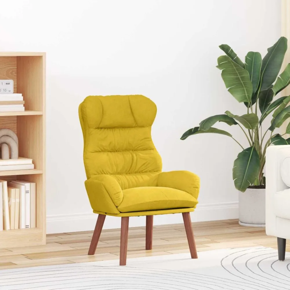 vidaXL sillón 69 x 74 x 93 cm Terciopelo Amarillo Hot