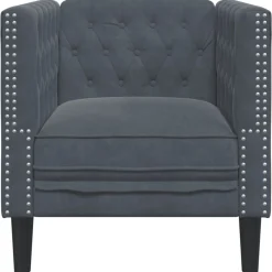vidaXL Sofás-Sillón Chesterfield de terciopelo