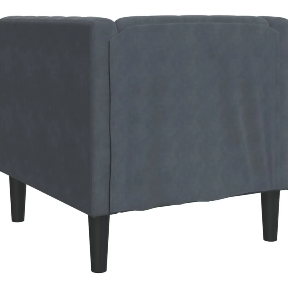 vidaXL Sofás-Sillón Chesterfield de terciopelo