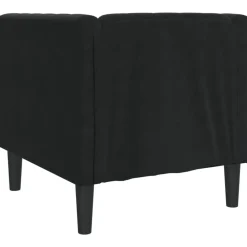 vidaXL Sillón Chesterfield de terciopelo Negro Discount