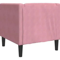 vidaXL Sillón Chesterfield de terciopelo Rosa Outlet