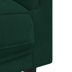 vidaXL Sillón con cojín terciopelo Verde oscuro Clearance