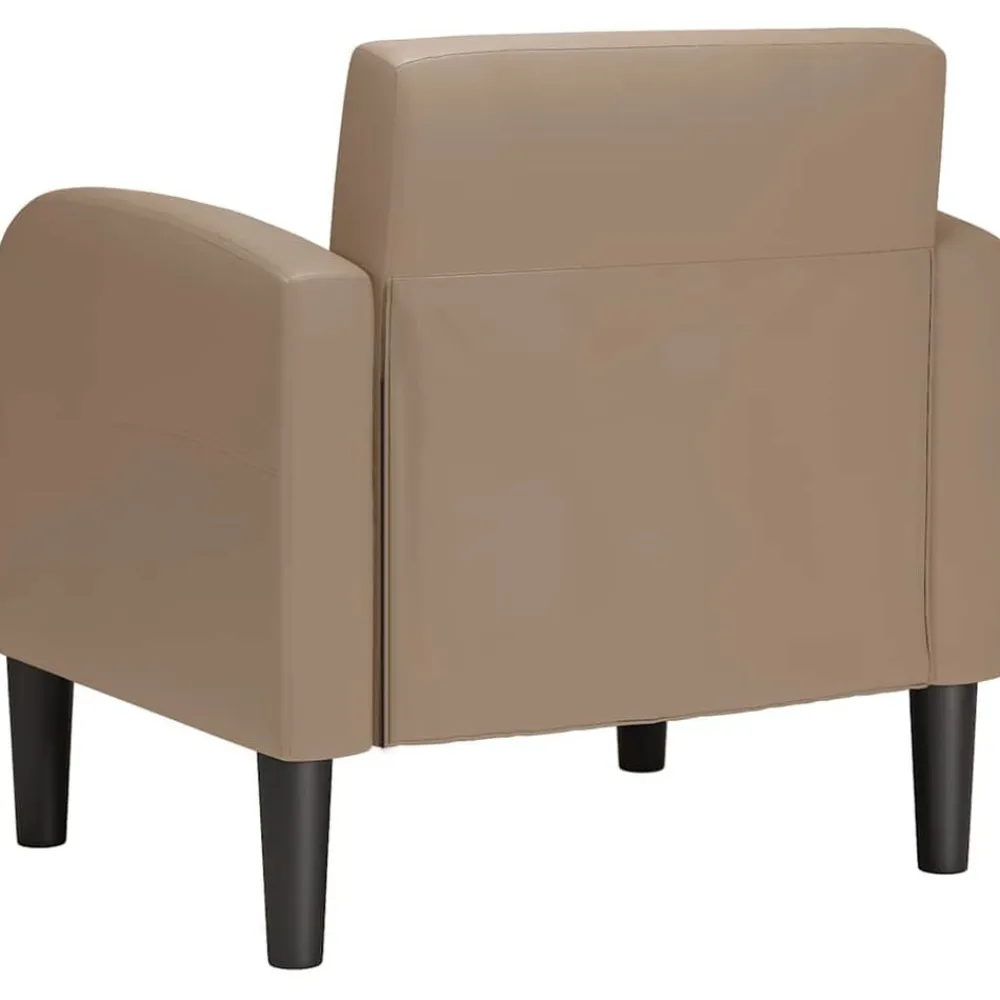 vidaXL Sillas-Sillón con reposabrazos 54 cm cuero sintética