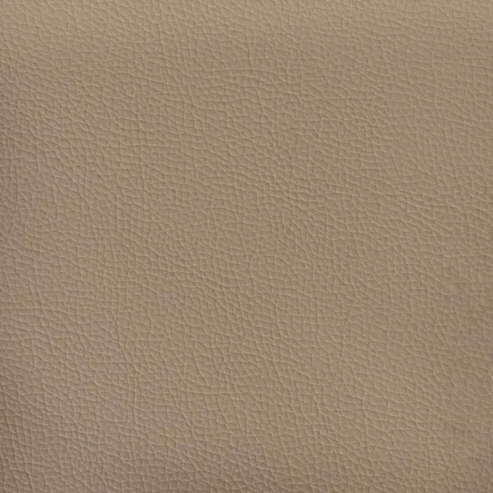 vidaXL Sillón con taburete cuero sintético color 60 cm Capuchino Sale