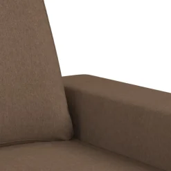 vidaXL Sillón con taburete tela marrón 60 cm Marr&oacute;n Clearance